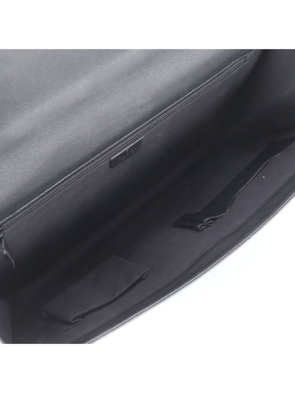 ★SOLD★ Gucci Guccissima Leather Business Document Briefcase Tote Black - Picture 7 of 9